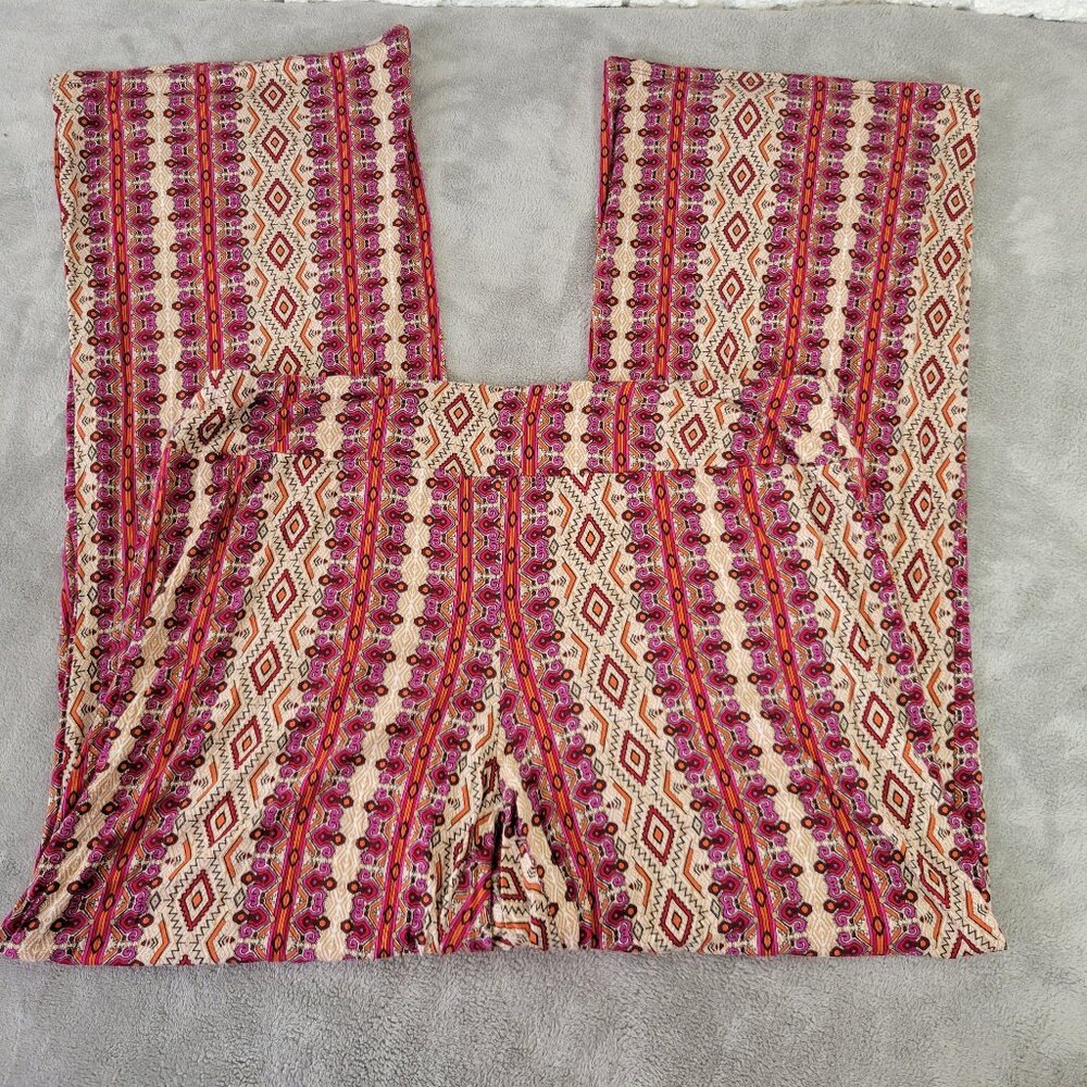 Cato Womens Pants 18W 20W Wide Leg Leggings Geometric Pattern Stretch GEO30XE